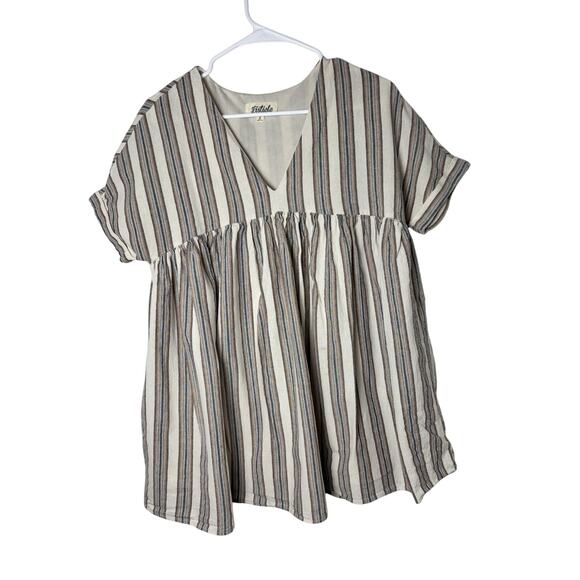 Listicle Oversized Stripe BOHO Dress Small - Picture 1 of 5